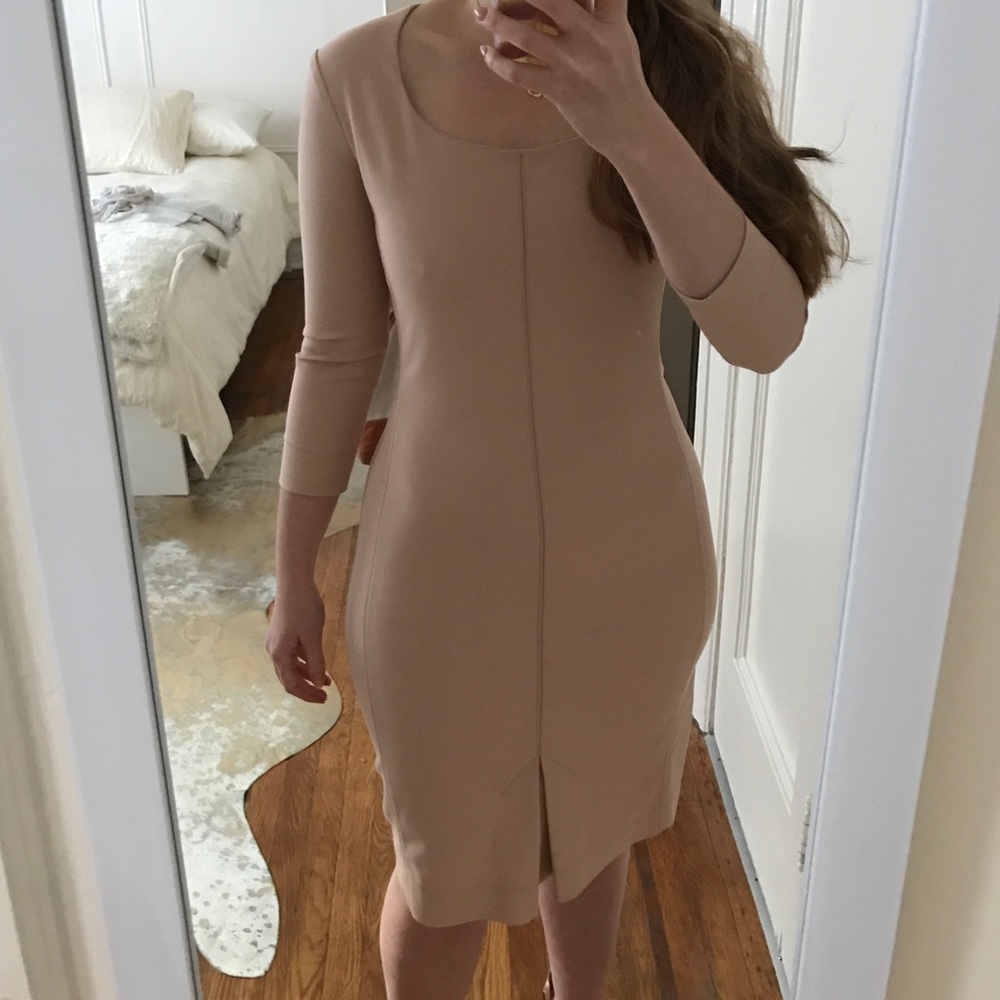 The Row nude knee length dress, size 6